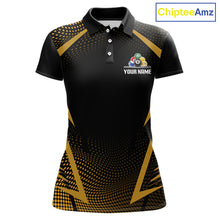 Load image into Gallery viewer, Custom 8 Ball &amp; 9 Ball Women Billiard Shirt Personalized Thunder Yellow Billiard Pool Team Shirt NYN3091