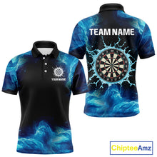 Load image into Gallery viewer, Dripping Water Dartboard Darts Shirt For Men - Name Personalization Darts Jersey NYN0348