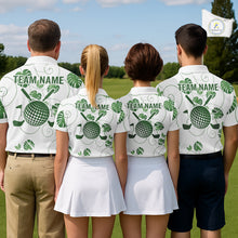 Load image into Gallery viewer, Mens Green Monstera Pattern Golf Clothing Custom Cactus Golfer Funny Mens Golf Polo Shirt NYN2931