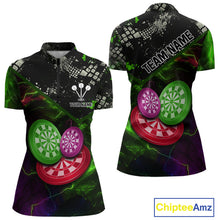Load image into Gallery viewer, Colorful Thunder Dartboards Grunge Men's Darts Shirt - Custom Name &amp; Team Jersey | Opt2 NYN0635