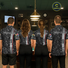 Load image into Gallery viewer, Cross US Flag 8 Ball Women's Billiard Shirts Personalized Patriotic Billiard Team Shirts NYN2322