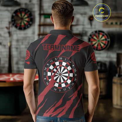 Red Scratch Bulldog Dart Shirt Custom Dart Team Shirt For Men, Dart Jerseys NYN0221