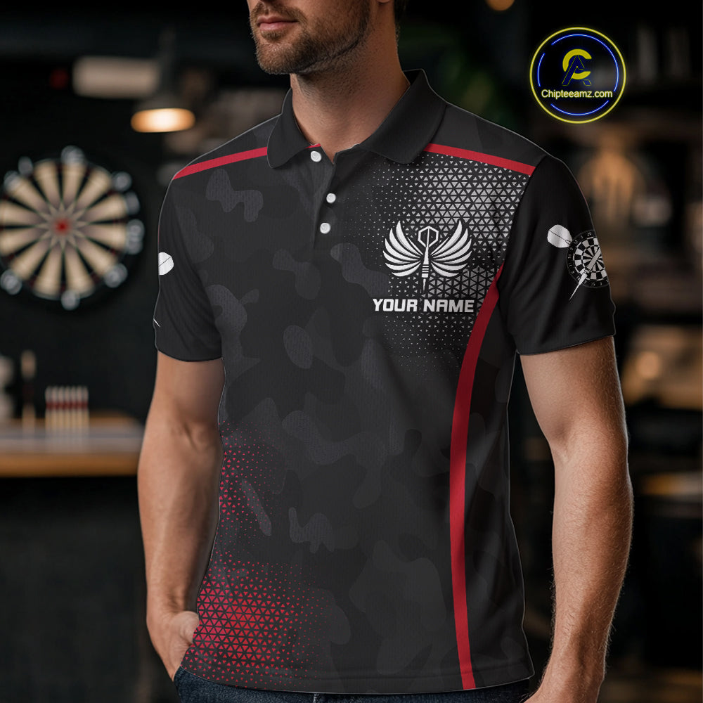 Custom Wings Dart Arrow Triangles Halftone Dart Shirts For Men, Dart Team Jerseys NYN0080