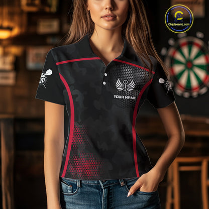 Custom Wings Dart Arrow Triangles Halftone Dart Shirts For Woen, Dart Team Jerseys NYN0080
