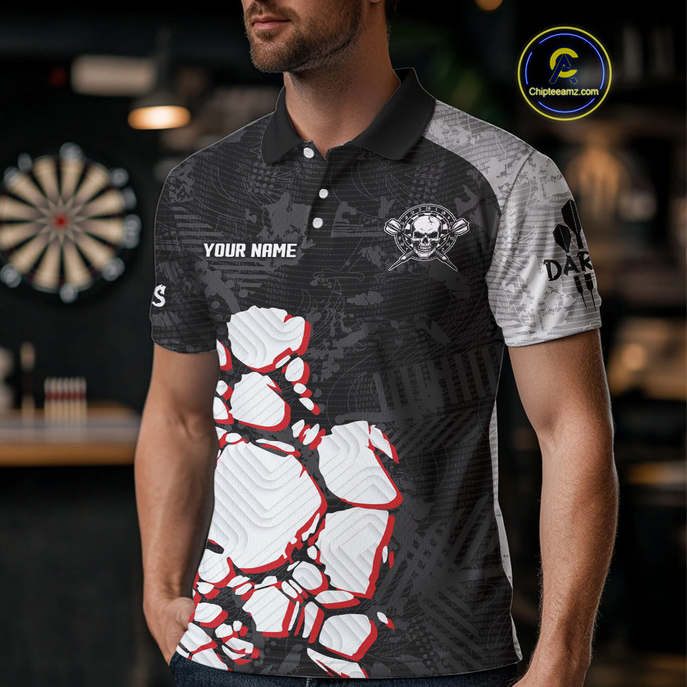 Skull Dart Boards Custom Multi-Color Dart Shirt For Men, Dart Team Jerseys NYN0095