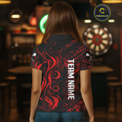Grunge Style Dart Arrows Custom Red Dart Shirt For Women, Dart Team Jerseys NYN0103
