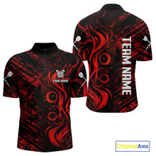 Load image into Gallery viewer, Grunge Style Dart Arrows Custom Red Dart Shirt For Men, Dart Team Jerseys NYN0103