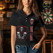 Load image into Gallery viewer, Custom Colorful Bulldog Funny Dart Quarter-Zip Team Shirts For Women Bulldog Dart League Jerseys NYN2181