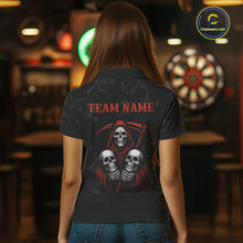 Load image into Gallery viewer, Custom Colorful Bulldog Funny Dart Quarter-Zip Team Shirts For Women Bulldog Dart League Jerseys NYN2181