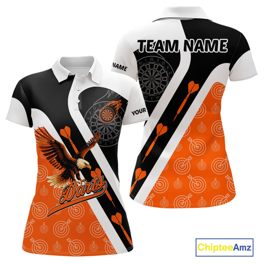Custom Darts Board Orange Flying - Eagles Dart Shirts For Women, Dart Team Jerseys NYN0062