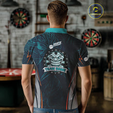 Load image into Gallery viewer, Grinning Demon Dartboard Men's Darts Shirt - Custom Tropical Team Shirt For Players NYN0433
