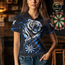 Load image into Gallery viewer, Custom Blue Claws Tiger Dart Shirts For Women Thunder Tiger Dart Team Shirt Darter Clothing Outfits NYN2887