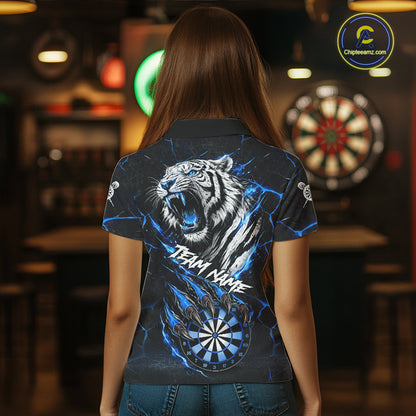 Custom Blue Claws Tiger Dart Shirts For Women Thunder Tiger Dart Team Shirt Darter Clothing Outfits NYN2887