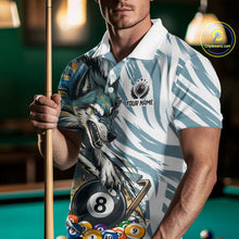 Load image into Gallery viewer, Personalized Wolf Claws 8 Ball Billiard Pool Shirt Custom Funny Billiard 3D Team Attire For Men NYN2951