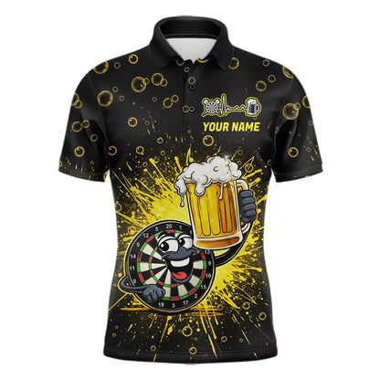 Funny Dartboard Cheer Beer Darts Team Shirt For Men Personalized Dart Polo Jerseys NYN2574