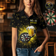 Load image into Gallery viewer, Funny Dartboard Cheer Beer Darts Team Shirt For Women Personalized Dart Polo Jerseys NYN2574