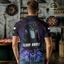 Load image into Gallery viewer, Fierce Cobra Multi Color Grunge Men's Dart Shirt - Custom Name For Darts Jersey NYN0456