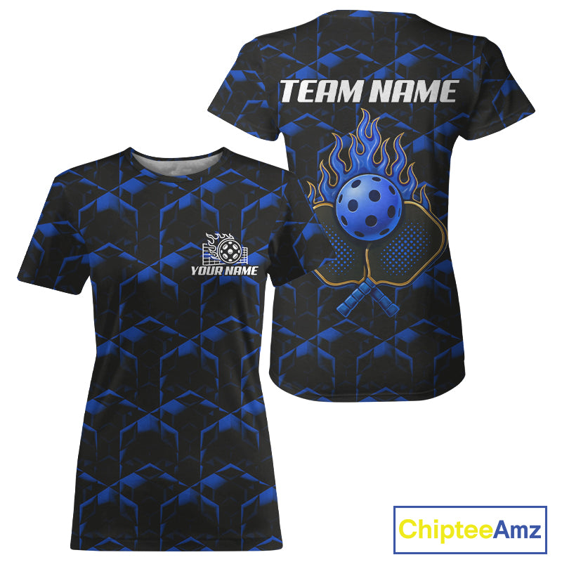 Custom Colorful Grunge Pickleball T-Shirt For Women Yellow Pickleball Ball Jersey NYN1349