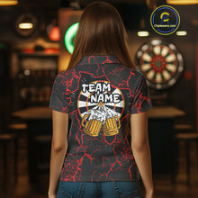 Load image into Gallery viewer, Custom Women's Darts Polo Shirts Playing Darts And Beer For Darts Jersey NYN0774