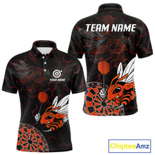 Load image into Gallery viewer, Bee &amp; Dart Arrow Honeycomb Darts Shirt For Men Custom Name &amp; Team Jersey | Opt2 NYN0652