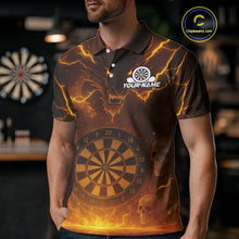 Load image into Gallery viewer, Yellow Custom Lightning Dragon Skull Dart Shirts For Men Outfit Dart Dragon Jerseys NYN1057