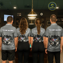 Load image into Gallery viewer, Funny Tornado Grey Billiard Ball Shirt For Women Personalized Thunder 8 Ball Pool Team Jersey NYN2985