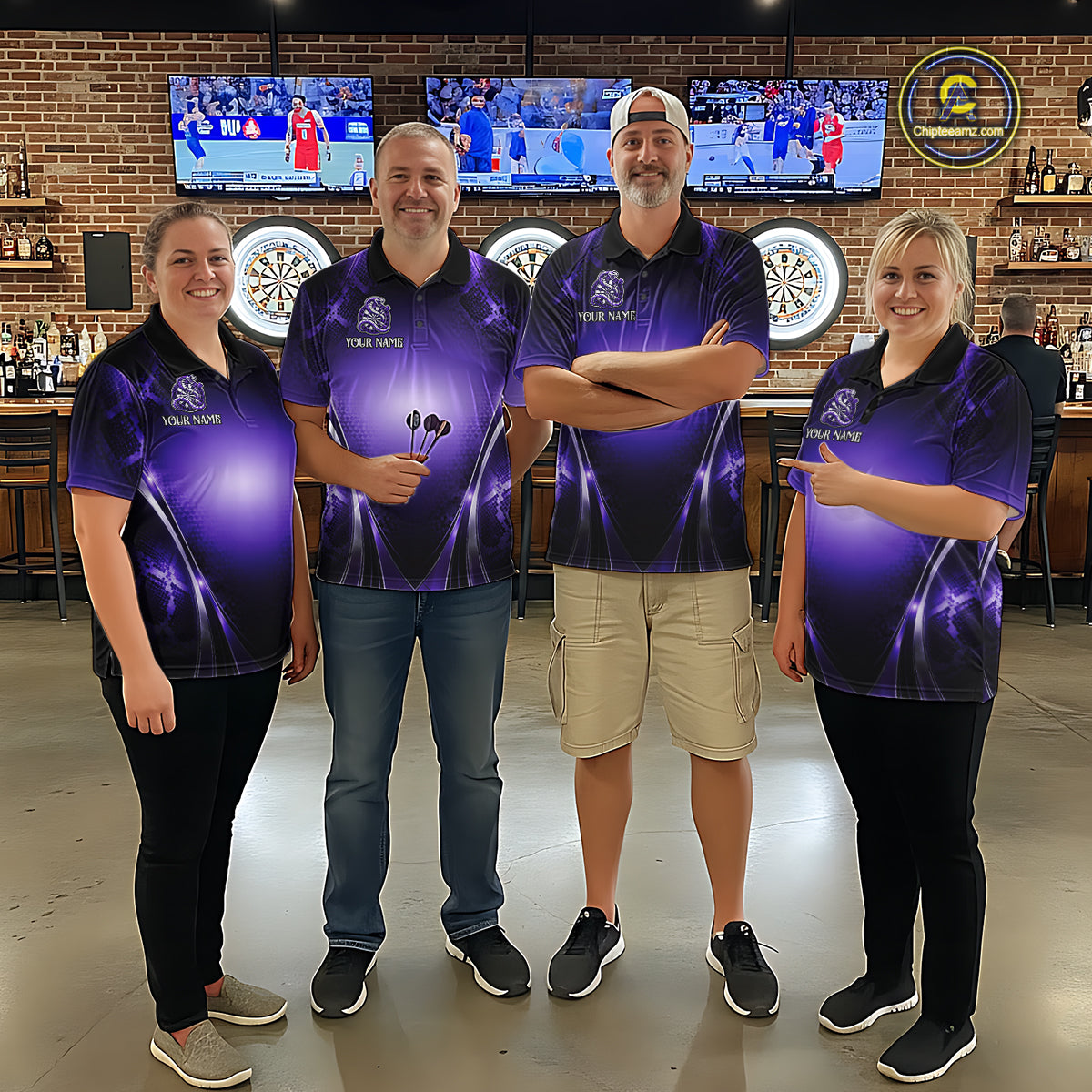 Custom Light Purple Cobra Darts Women Polo & 1/4-Zip Dart Shirt Funny Rich Cobra Outfit Dart Jerseys NYN2902