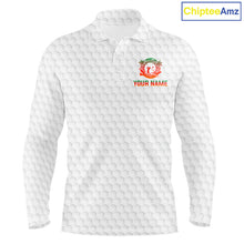 Load image into Gallery viewer, Tropical White Golf Ball Polo Golf Shirts For Men Custom Splatter Golf Team Attire For Golfers NYN3154