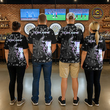 Load image into Gallery viewer, Bull &amp; Dartboard Custom Grunge Women Darts 1/4-Zip Shirt Holographic Darts Team Jersey NYN2353