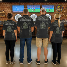 Load image into Gallery viewer, Personalized Black Dartboard Camouflage Darts Polo &amp; 1/4-Zip Shirts For Women Dart Team Jerseys NYN2816