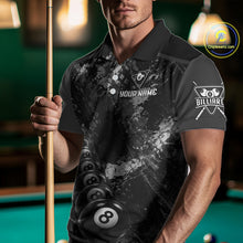 Load image into Gallery viewer, Aim Shoot Swear Repeat Holding 8 Ball Pool Men Billiard Team Shirt Custom Ball Billiards Apparel NYN2467