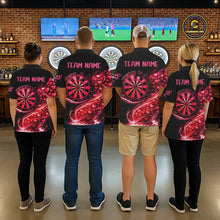 Load image into Gallery viewer, Funny Pink Hearts Tornado Dartboard Women Darts Valentine Shirt Custom Dart 1/4-Zip Couple Gifts NYN2536