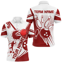 Load image into Gallery viewer, Personalized Bowling Shirt for Men Bowling Team League Polo Shirt for Men QZT408