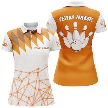 Personalized Bowling Shirt Polo Bowling Shirt for Women Bowling Team League QZT279