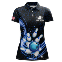 Load image into Gallery viewer, Personalized Camo Bowling Shirt for Women Custom Bowling Jersey Bowling Team League Polo Shirt QZT251