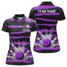 Load image into Gallery viewer, Women Camo Bowling Shirts Polo Custom Bowling Team Jersey League Multicolor QZT472