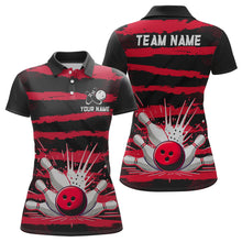 Load image into Gallery viewer, Women Camo Bowling Shirts Polo Custom Bowling Team Jersey League Multicolor QZT472