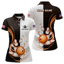 Load image into Gallery viewer, Custom Bowling Shirts for Women Camo Bowling Jersey Polo Bowling Team League QZT449