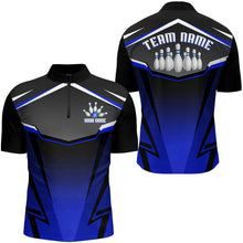 Load image into Gallery viewer, Custom Bowling Shirt for Men Bowling Jersey Bowling Team League Quarter-Zip Shirt QZT140