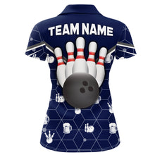 Load image into Gallery viewer, Personalized Camo Polo Shirt Bowling Shirt for Women Custom Bowling Jersey Bowling Team League QZT253