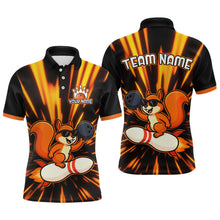 Load image into Gallery viewer, Funny Squirrel Bowling Team Shirt Custom Bowling League Jersey for Men Bowling Outfit Polo &amp; 1/4-Zip QZT766