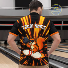 Load image into Gallery viewer, Funny Squirrel Bowling Team Shirt Custom Bowling League Jersey for Men Bowling Outfit Polo &amp; 1/4-Zip QZT766