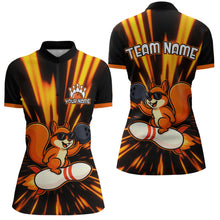 Load image into Gallery viewer, Funny Squirrel Bowling Team Shirt Custom Bowling League Jersey for Women Bowling Outfit Polo &amp; 1/4-Zip QZT766
