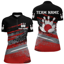 Load image into Gallery viewer, Personalized Women's Bowling Jersey Quarter Zip Bowling Team Shirts Bowling Gifts QZT501