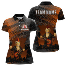 Load image into Gallery viewer, Bowling Pin Rocker Shirt for Women Music Bowlwing Team Leage Polo &amp; Quarter-Zip Bowling Jersey QZT719