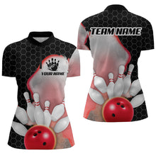 Load image into Gallery viewer, Personalized Bowling Shirt for Women Bowling Jersey Quarter Zip Shirt Unisex QZT284