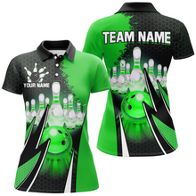 Load image into Gallery viewer, Personalized Bowling Shirts for Women Bowling Team Jersey Polo Bowling Shirt QZT440
