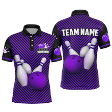 Load image into Gallery viewer, Personalized Bowling Shirt for Men Polo Bowling Jersey Bowling Team League QZT239