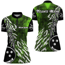 Load image into Gallery viewer, Personalized 3D Women's Bowling Team Jersey Bowling Shirt American Bowling Quarter-Zip Shirt QZT43-8