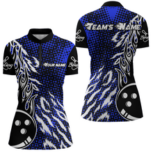 Load image into Gallery viewer, Personalized 3D Women's Bowling Team Jersey Bowling Shirt American Bowling Quarter-Zip Shirt QZT43-8